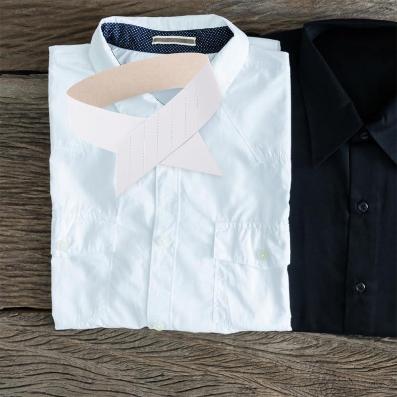 BESPORTBLE Tiras de Cuello de Papel 200 Pcs para Camisas