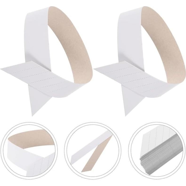 BESPORTBLE Tiras de Cuello de Papel 200 Pcs para Camisas