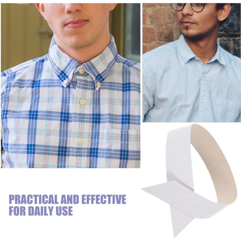 BESPORTBLE Tiras de Cuello de Papel 200 Pcs para Camisas