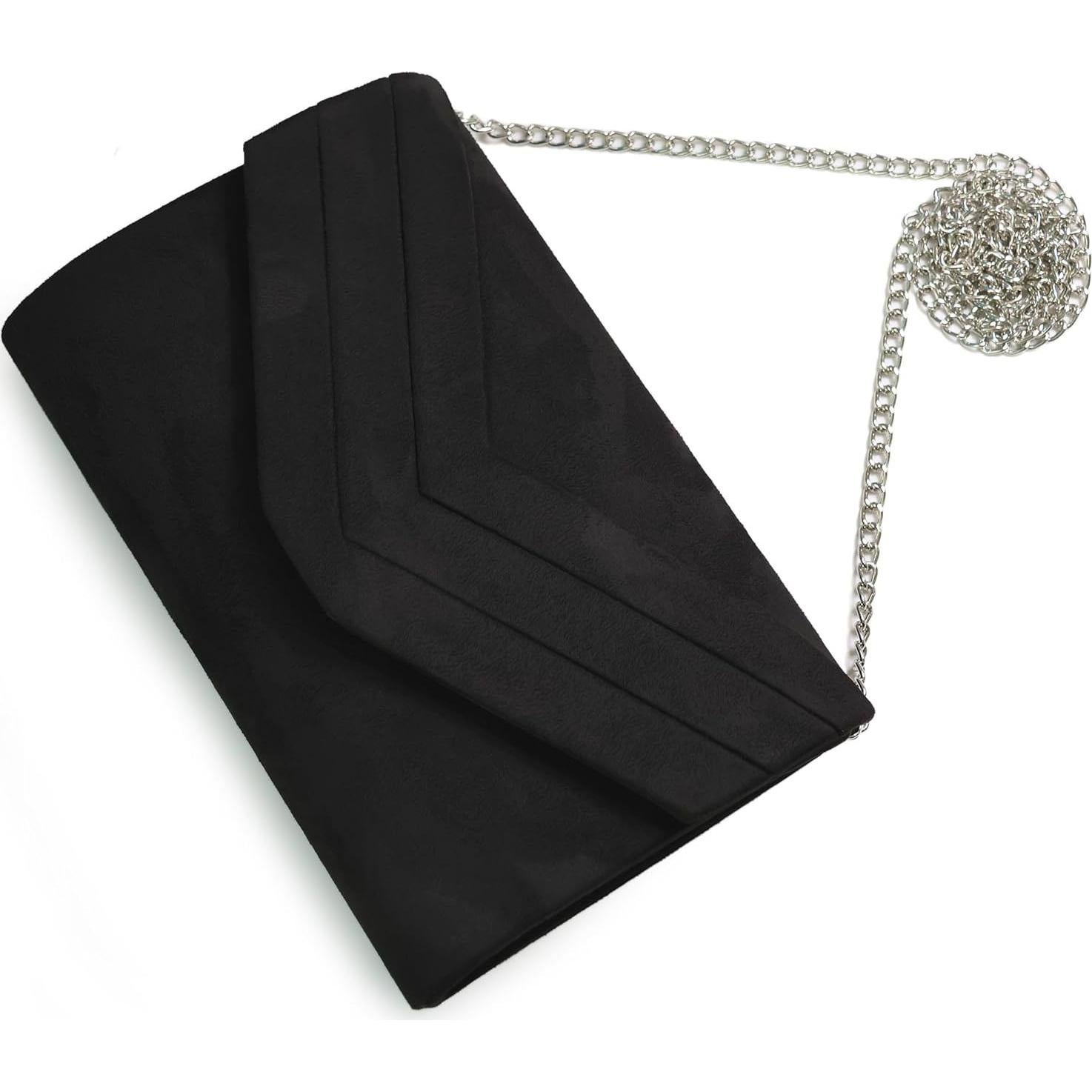 Bolso de Noche Milisente para Mujeres Suede 23.9x5.8x15 cm