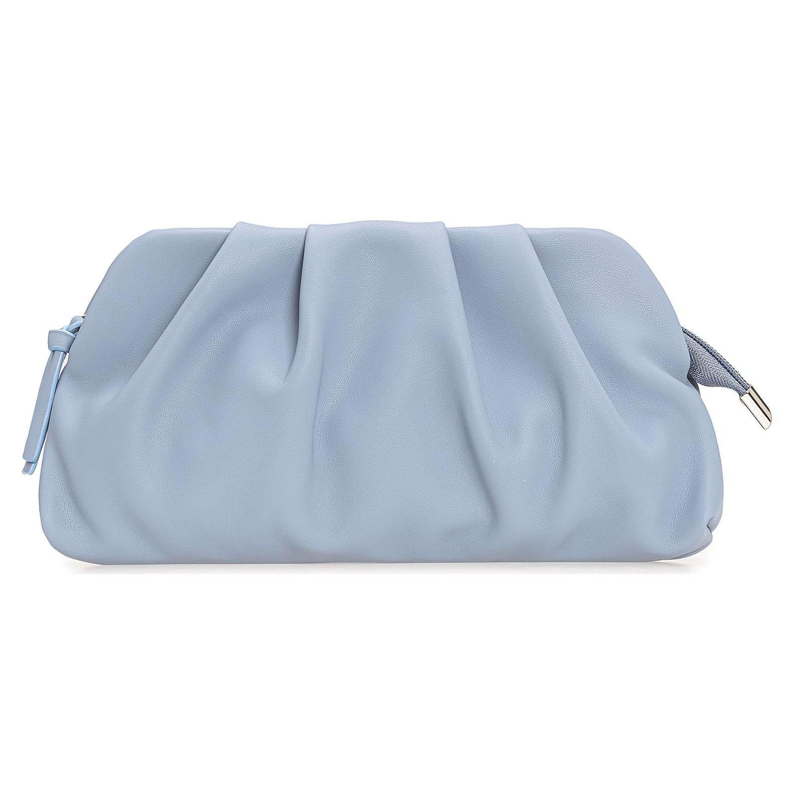 Bolso de Mano Charming Tailor Cuero Vegano Azul Polvo 24.6x12.7cm