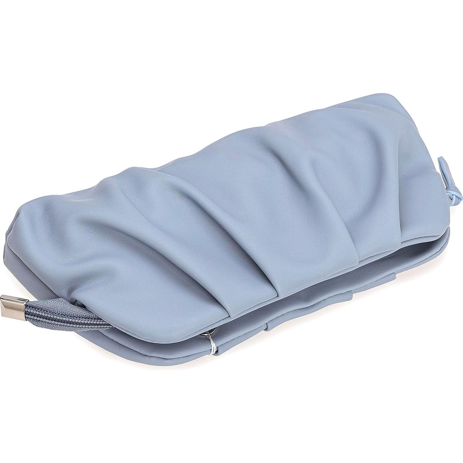 Bolso de Mano Charming Tailor Cuero Vegano Azul Polvo 24.6x12.7cm