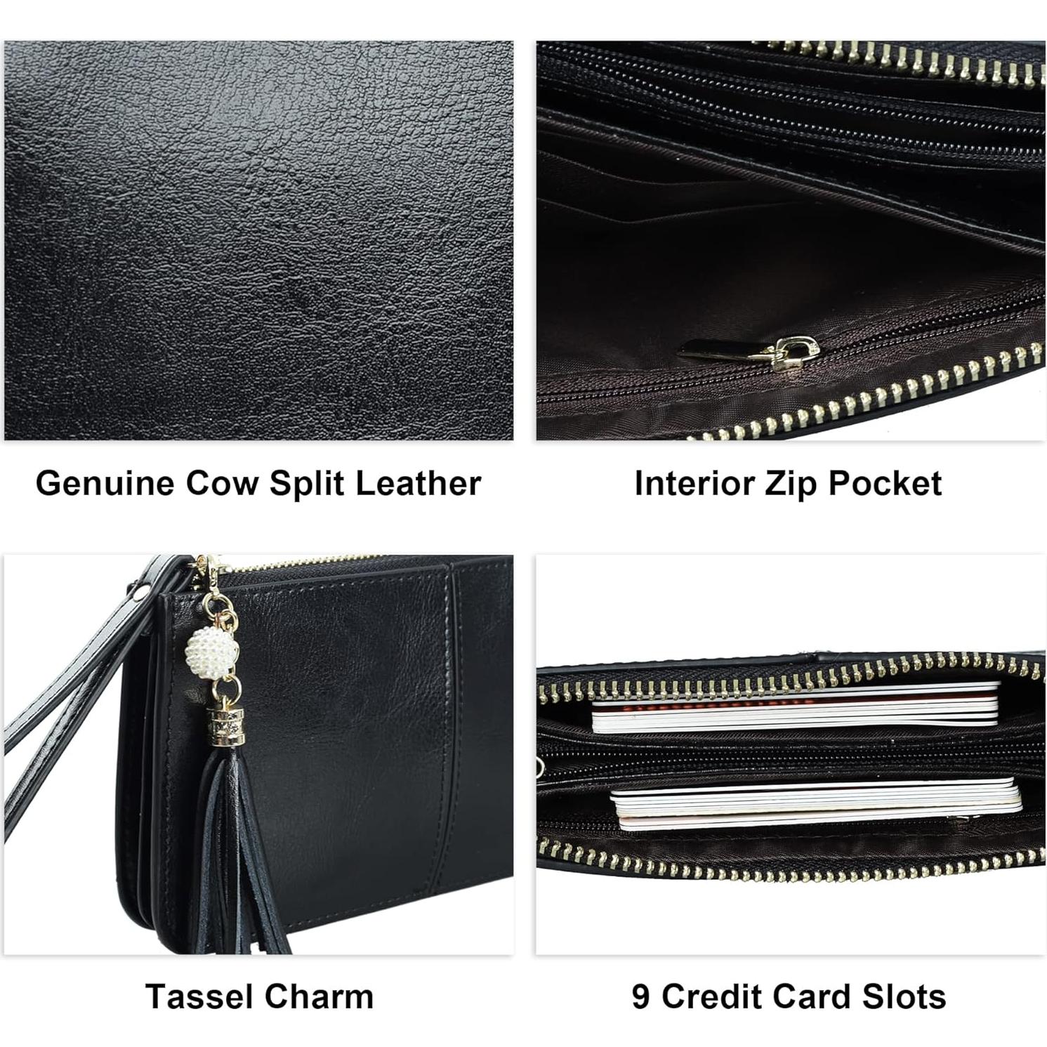 Cartera de Muñeca de Cuero Genuino befen - Ultra Delgada RFID