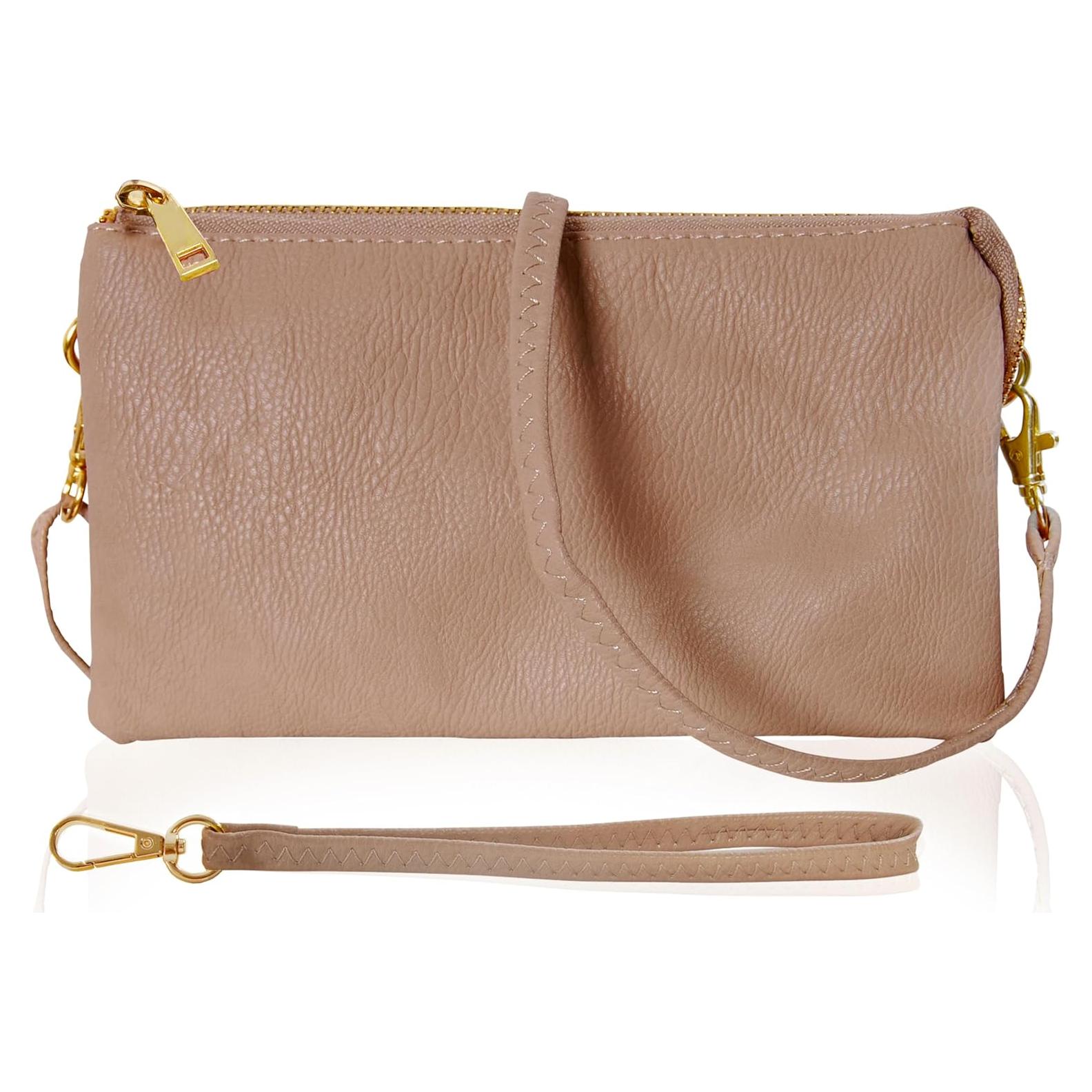 Cartera de Cuero Vegano Humble Chic NY para Mujeres - Marrón