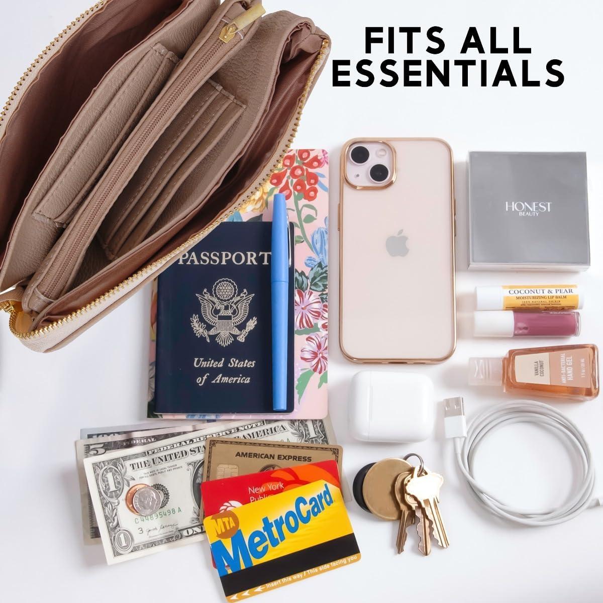 Cartera de Cuero Vegano Humble Chic NY para Mujeres - Marrón