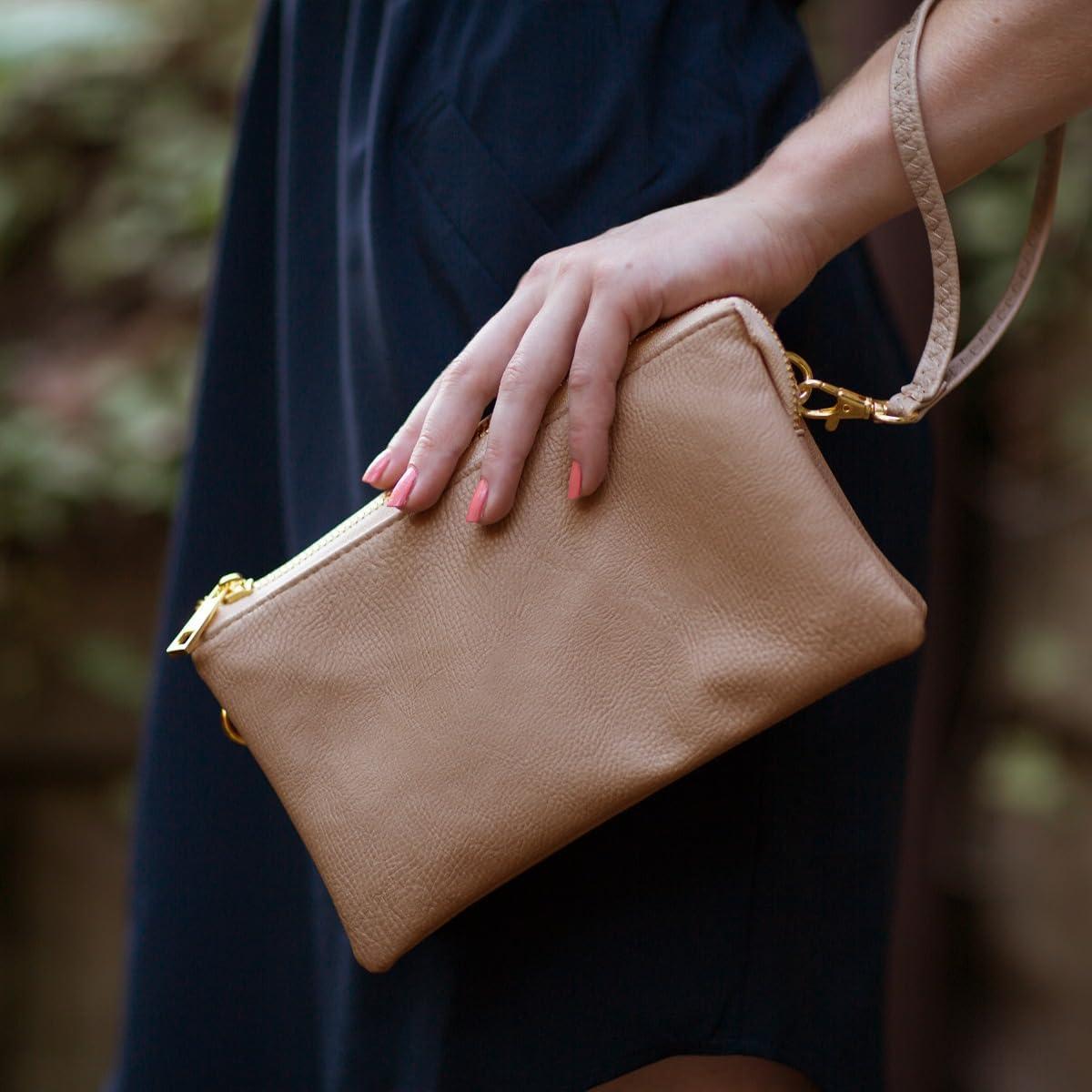 Cartera de Cuero Vegano Humble Chic NY para Mujeres - Marrón