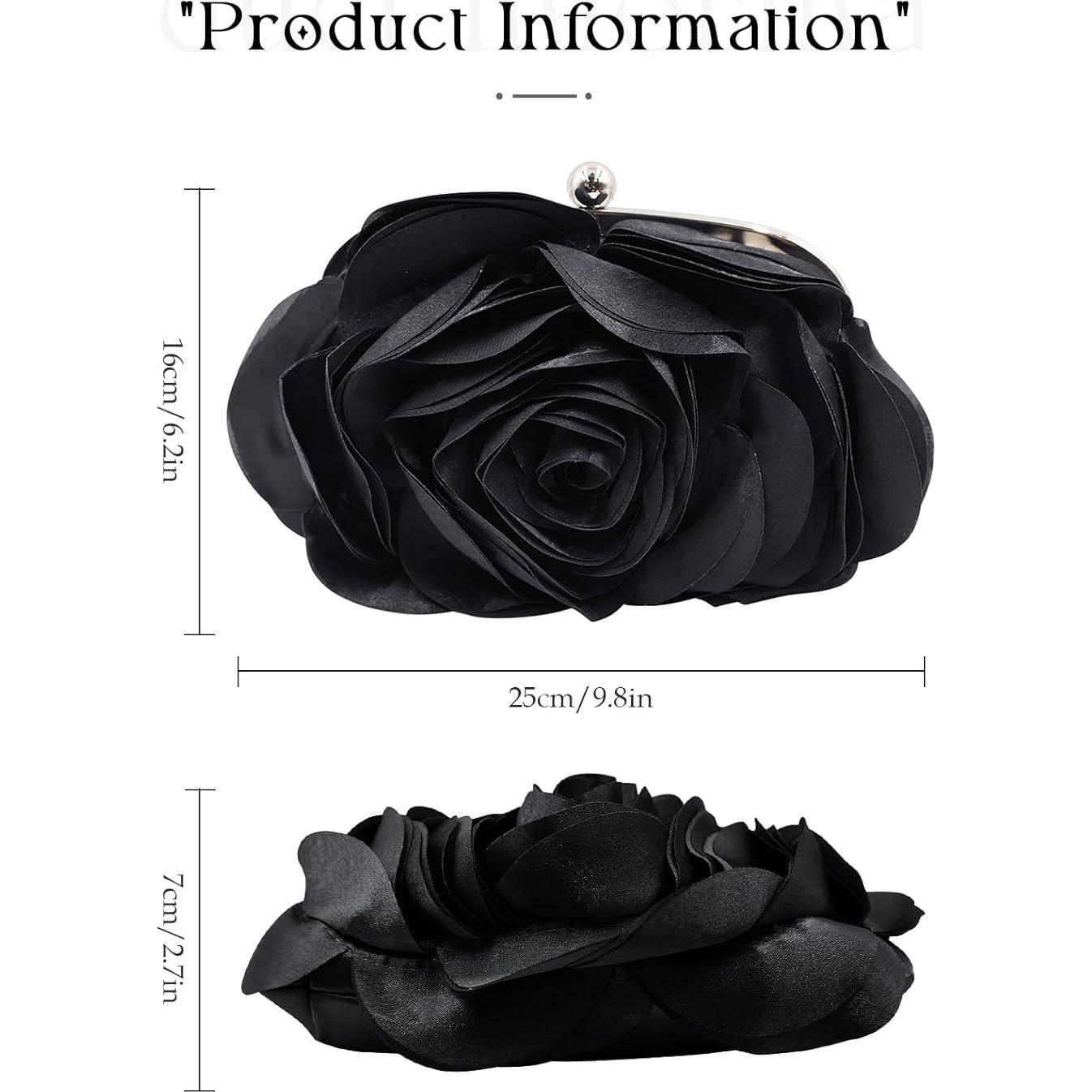 Bolso de Mano Floral JAMBHALA para Mujeres - 25x16x7cm