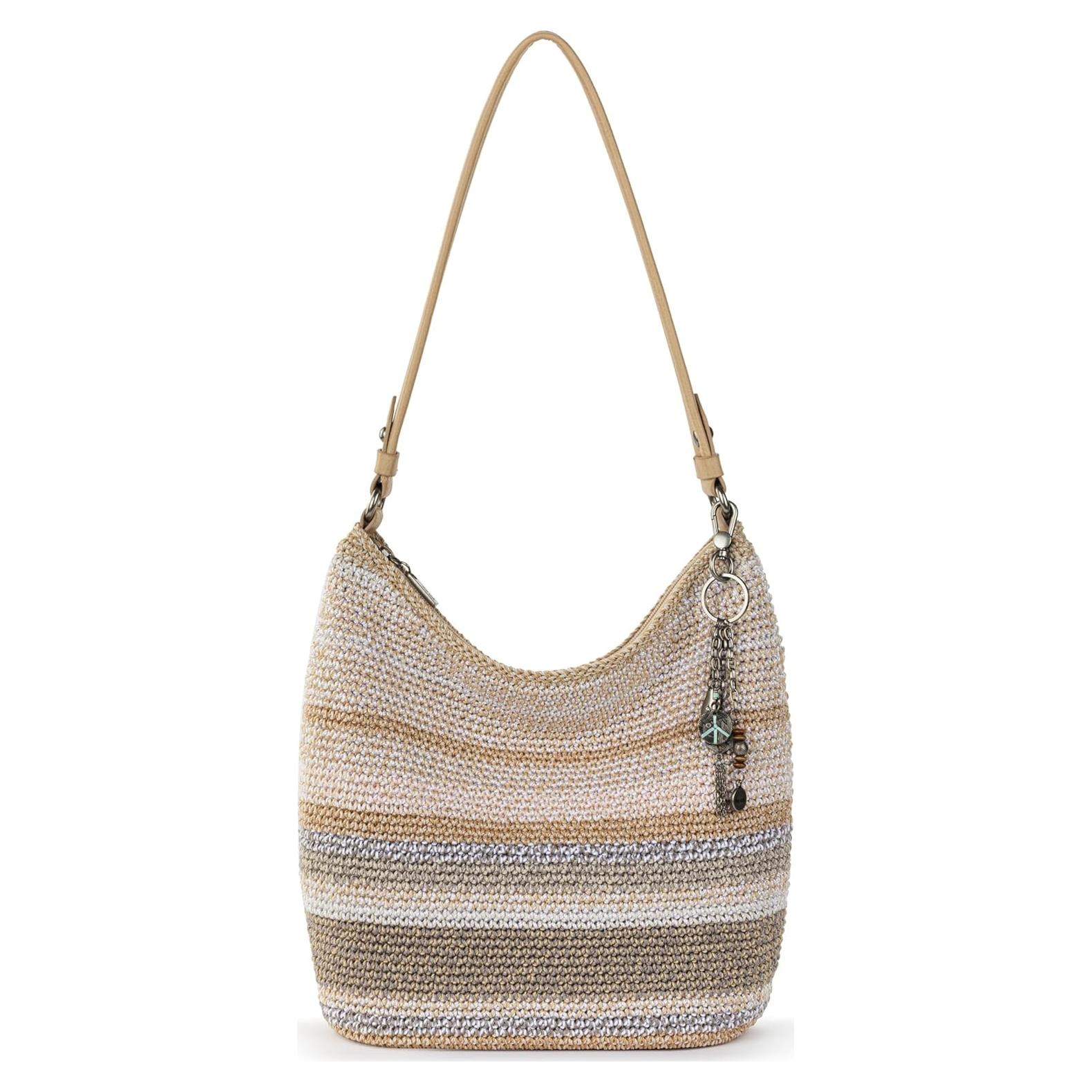 Bolsa Hobo The Sak Sequoia Crochet Vegana 35.5x11.4x30.5cm