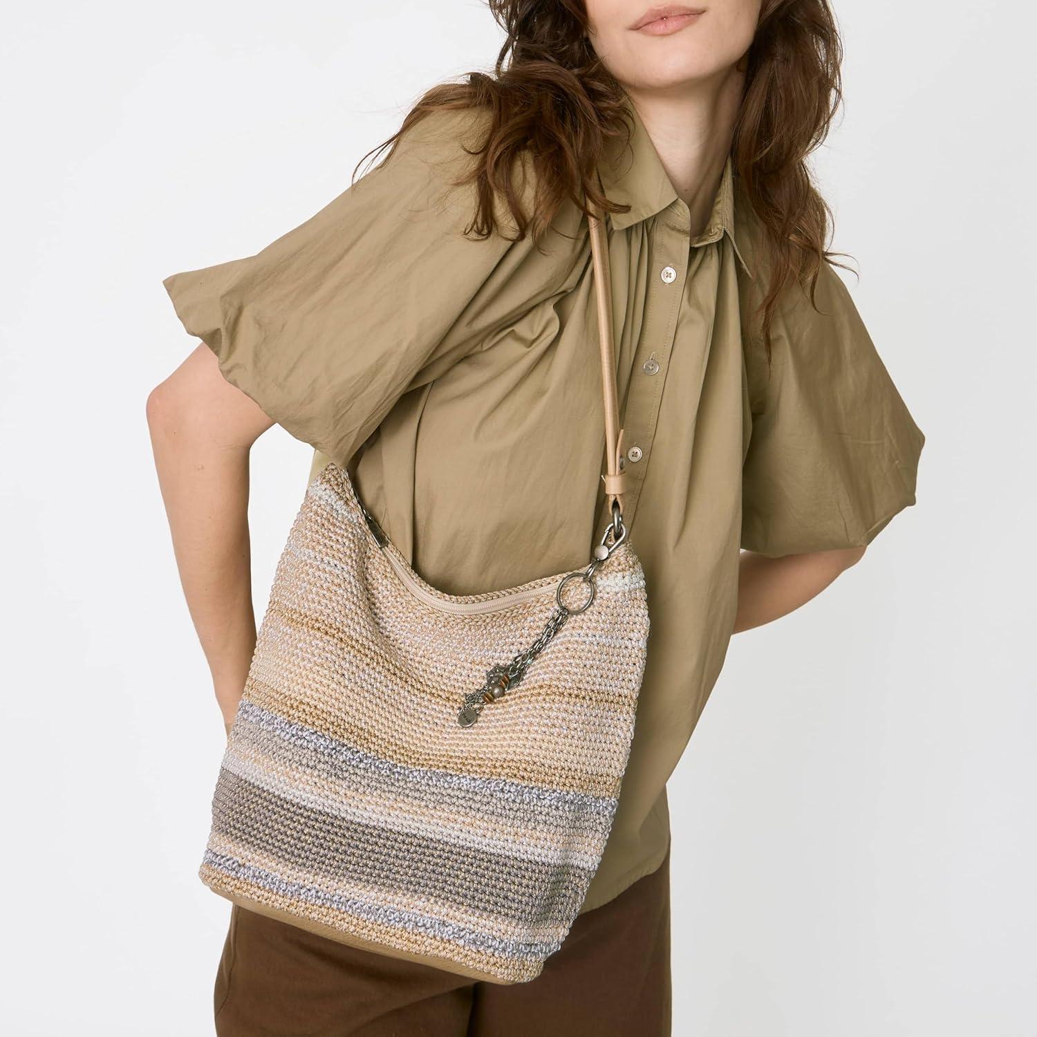 Bolsa Hobo The Sak Sequoia Crochet Vegana 35.5x11.4x30.5cm