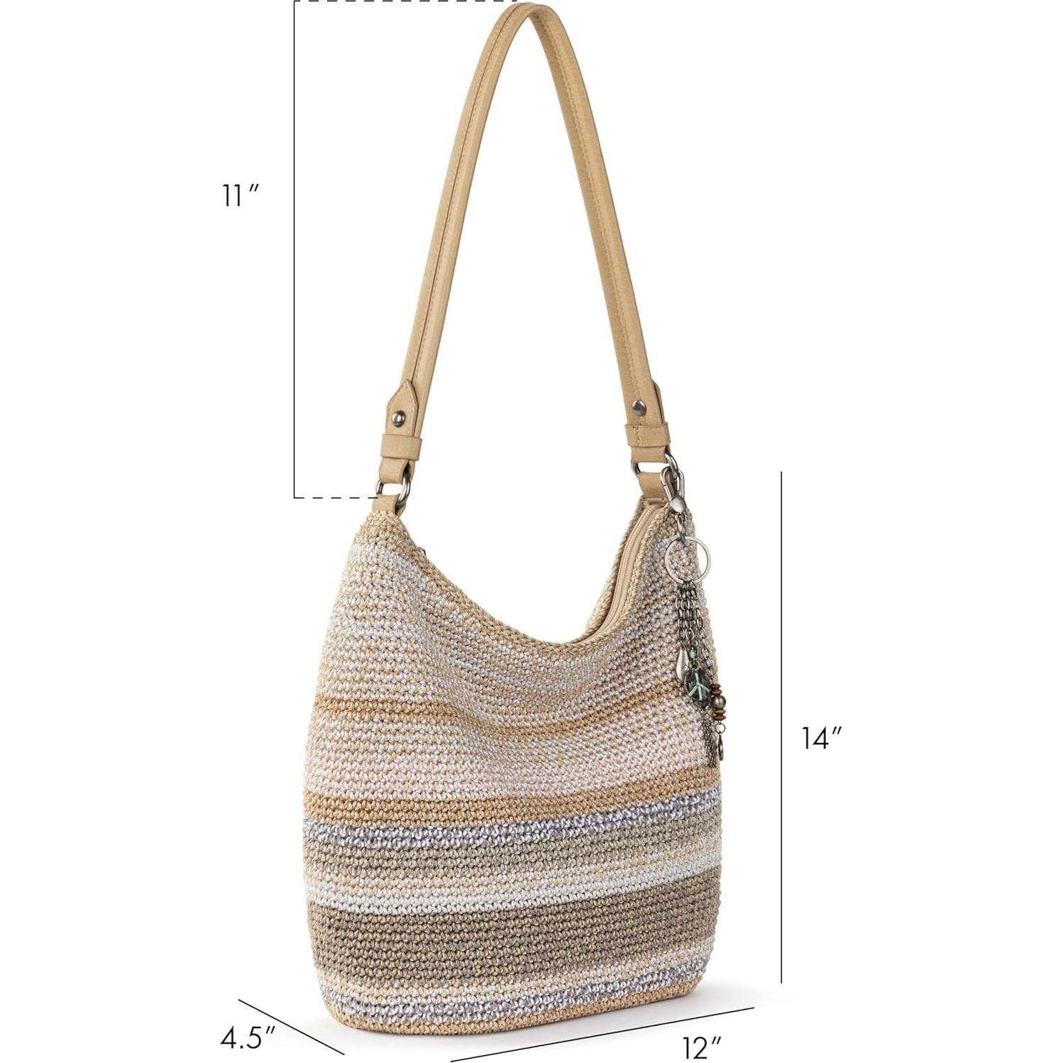 Bolsa Hobo The Sak Sequoia Crochet Vegana 35.5x11.4x30.5cm