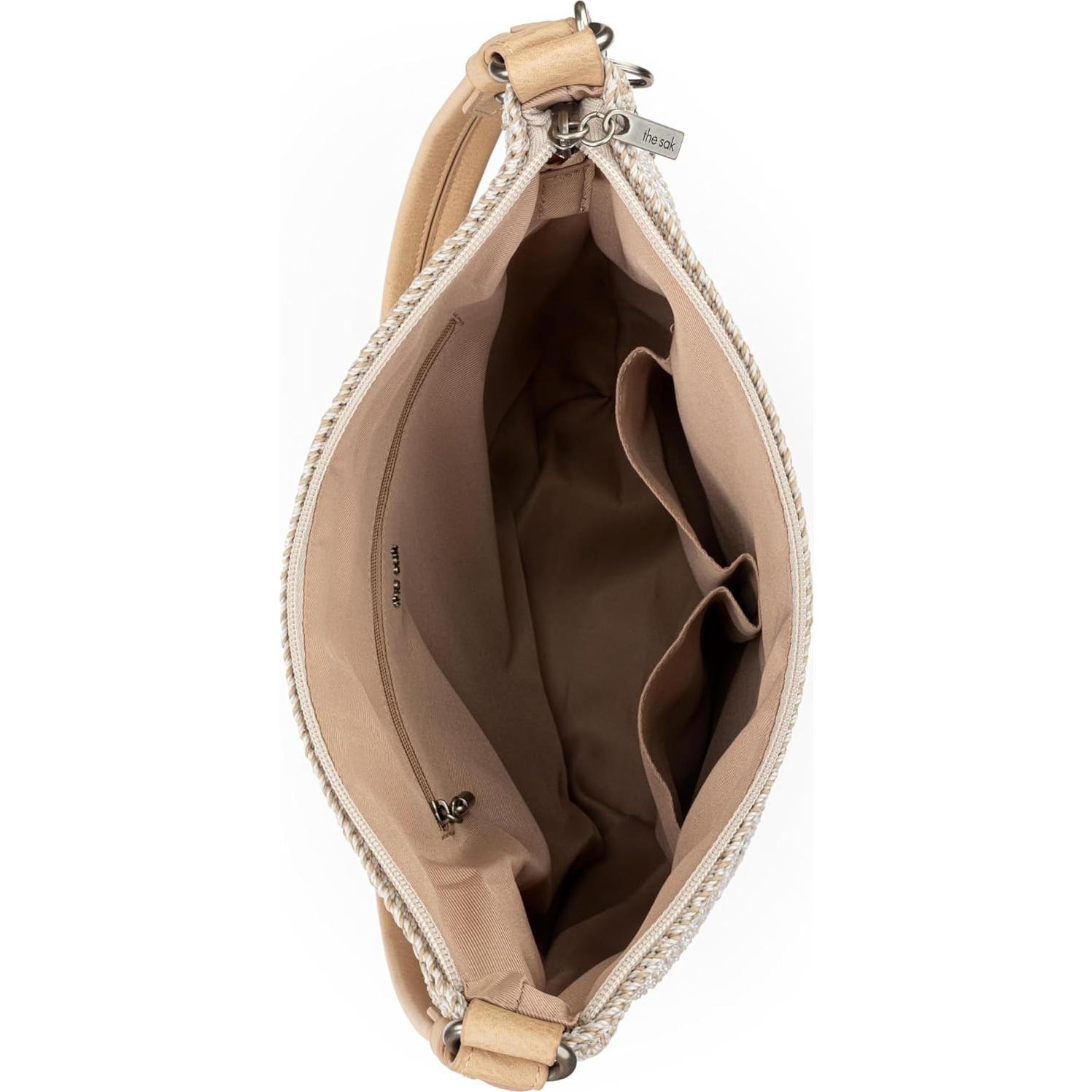 Bolsa Hobo The Sak Sequoia Crochet Vegana 35.5x11.4x30.5cm