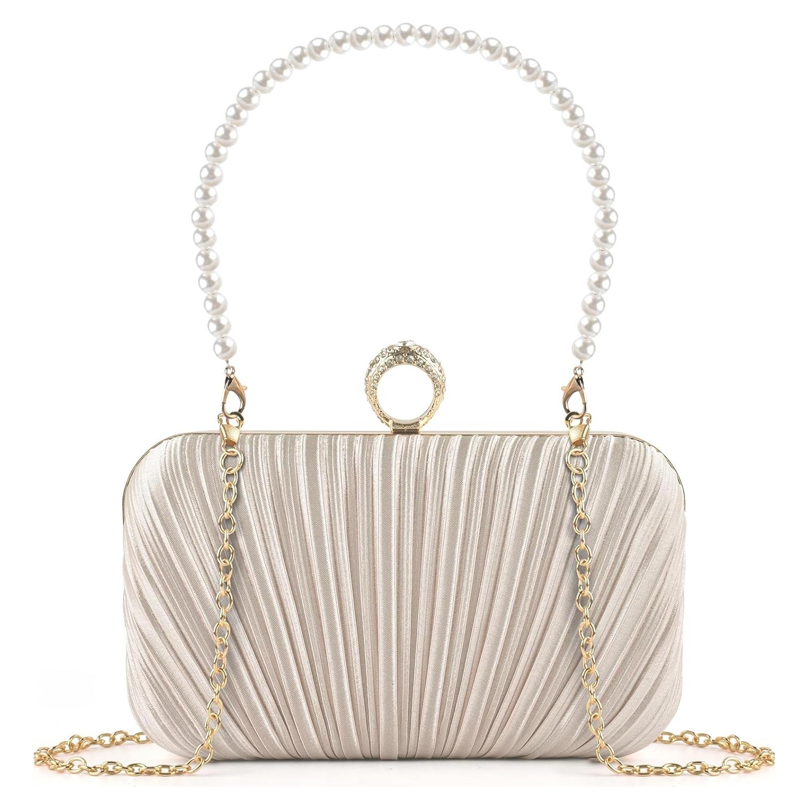 Bolso Clutch de Noche PACETAP Rosa Nude para Mujeres