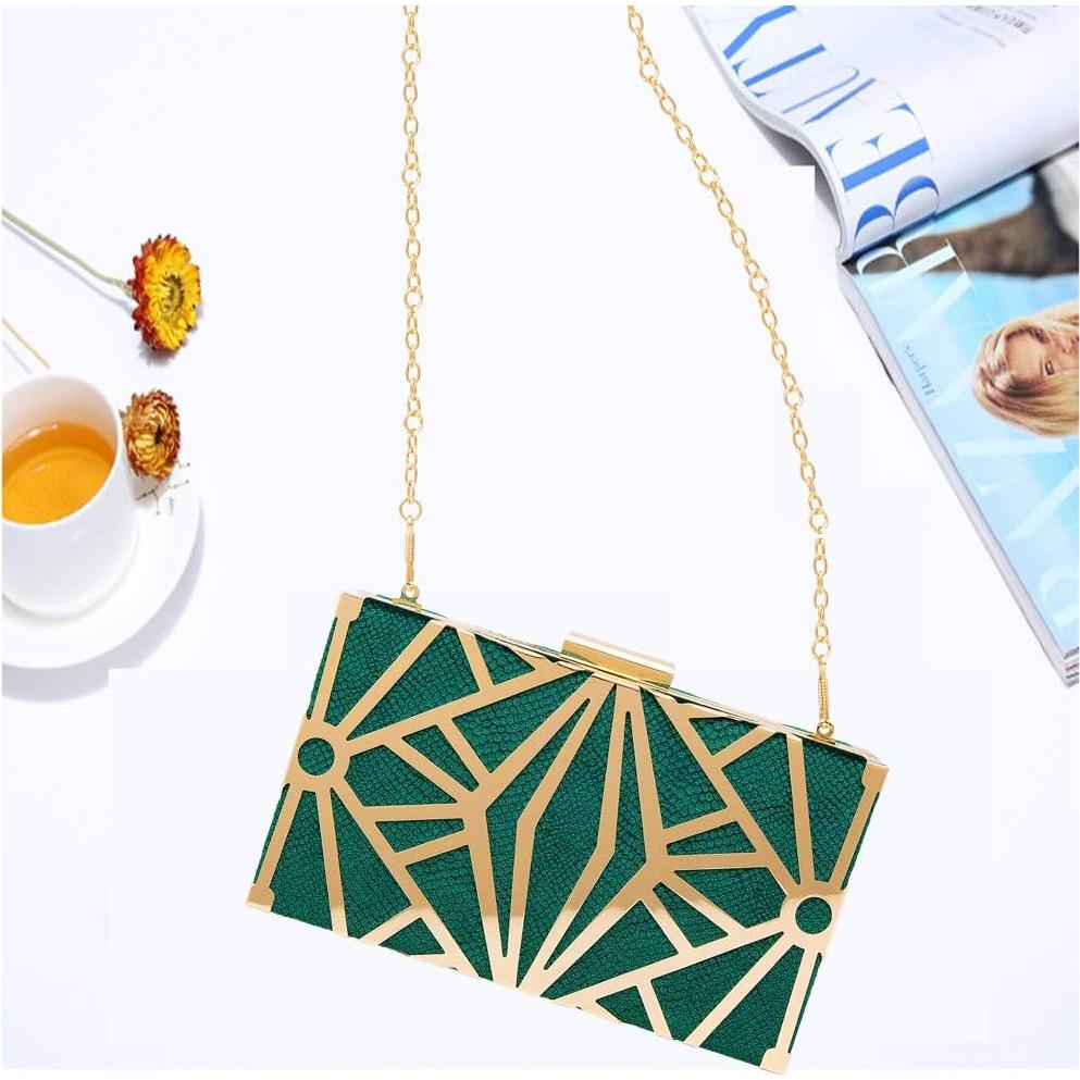 Bolso Clutch de Terciopelo CARIEDO para Mujeres - Negro