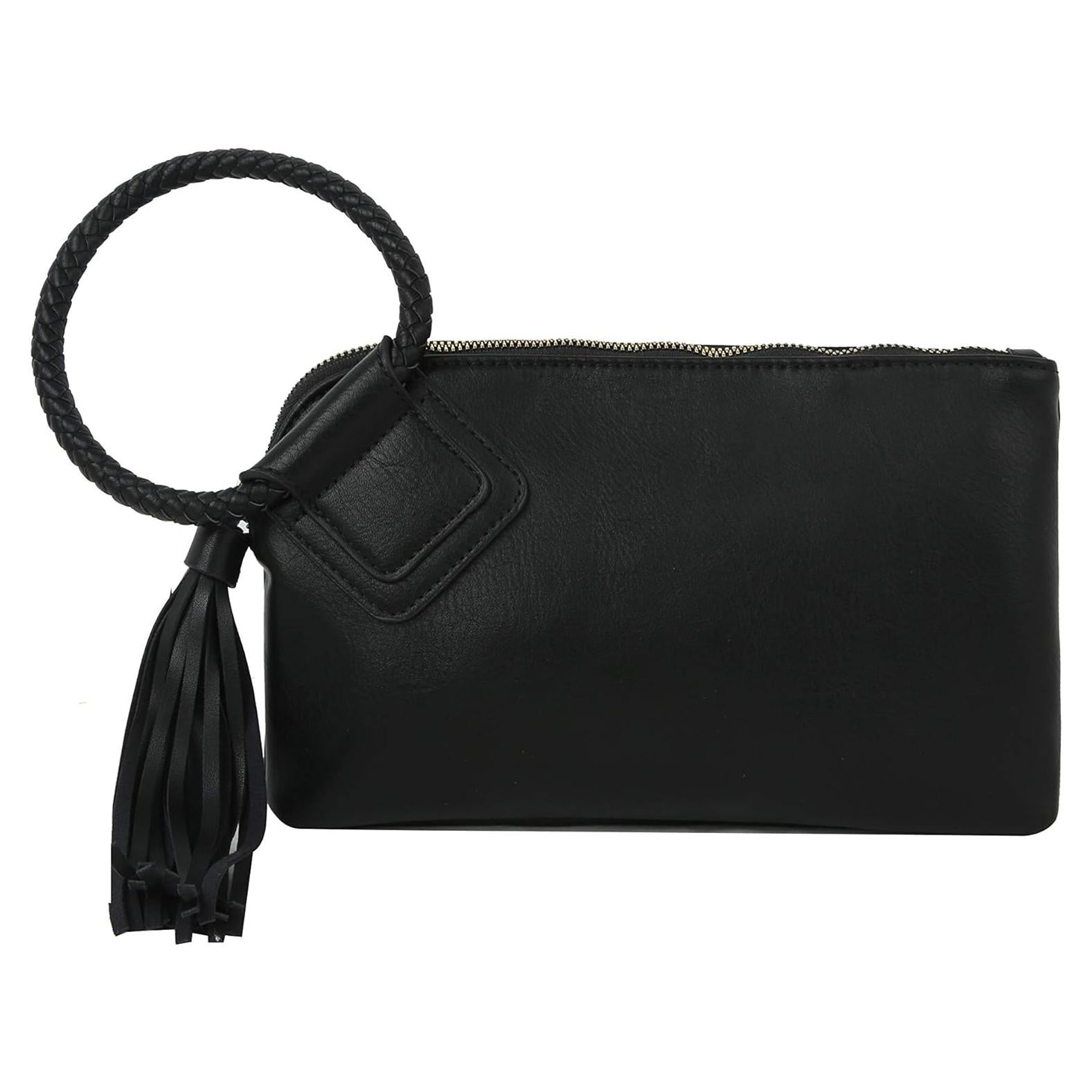 Cartera de Muñeca Metro Muse para Mujeres - Cuero Vegano Negro