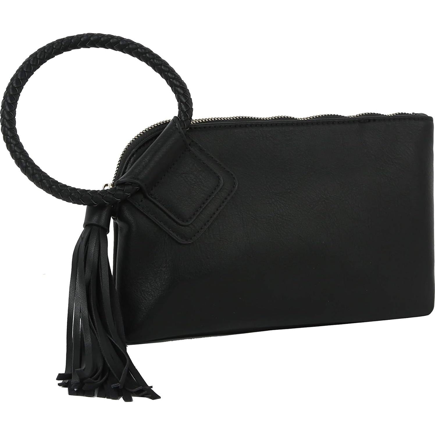 Cartera de Muñeca Metro Muse para Mujeres - Cuero Vegano Negro
