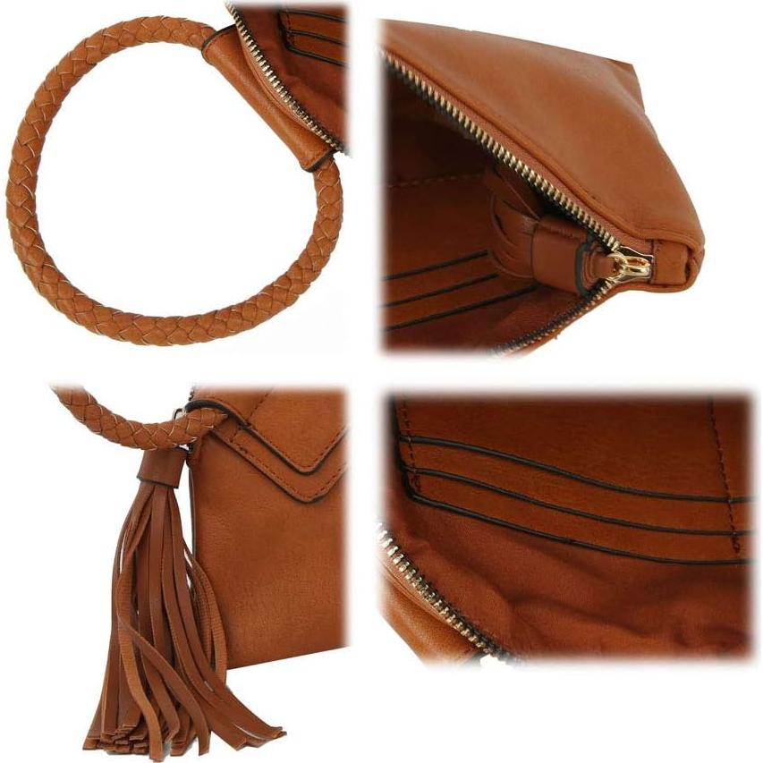 Cartera de Muñeca Metro Muse para Mujeres - Cuero Vegano Negro