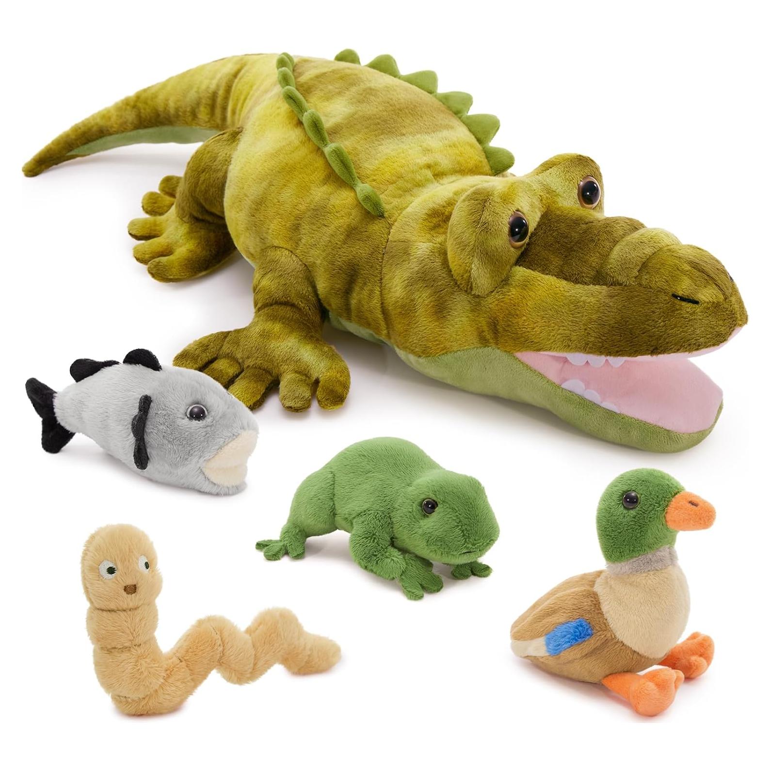 Set de 5 Animales de Peluche MaoGoLan Cocodrilo 64 cm