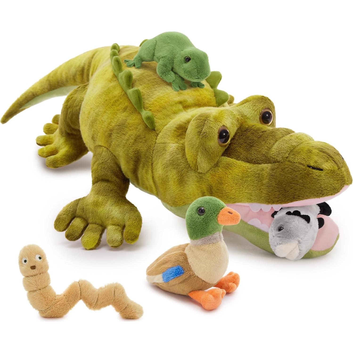 Set de 5 Animales de Peluche MaoGoLan Cocodrilo 64 cm