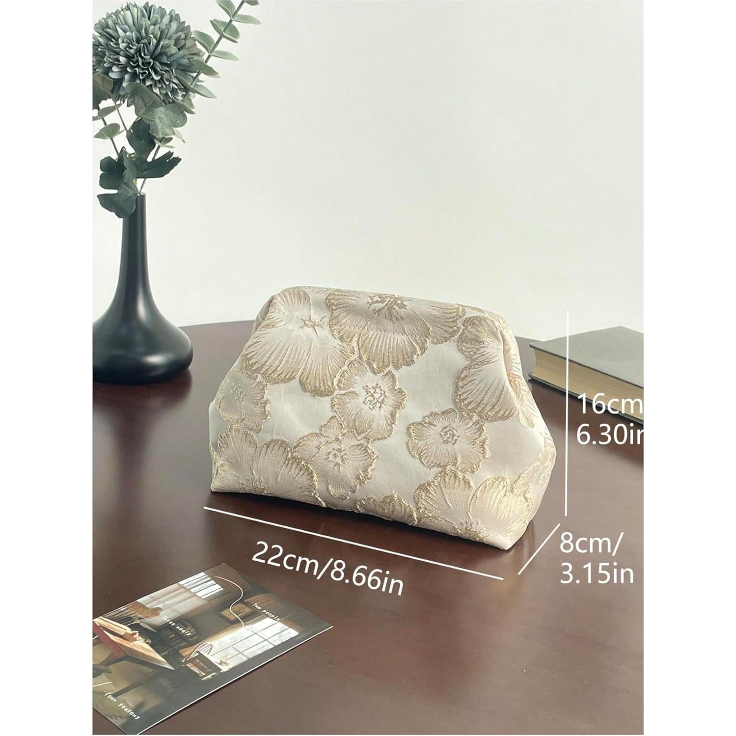 Bolso de mano OYOANGLE con bordado floral para mujeres