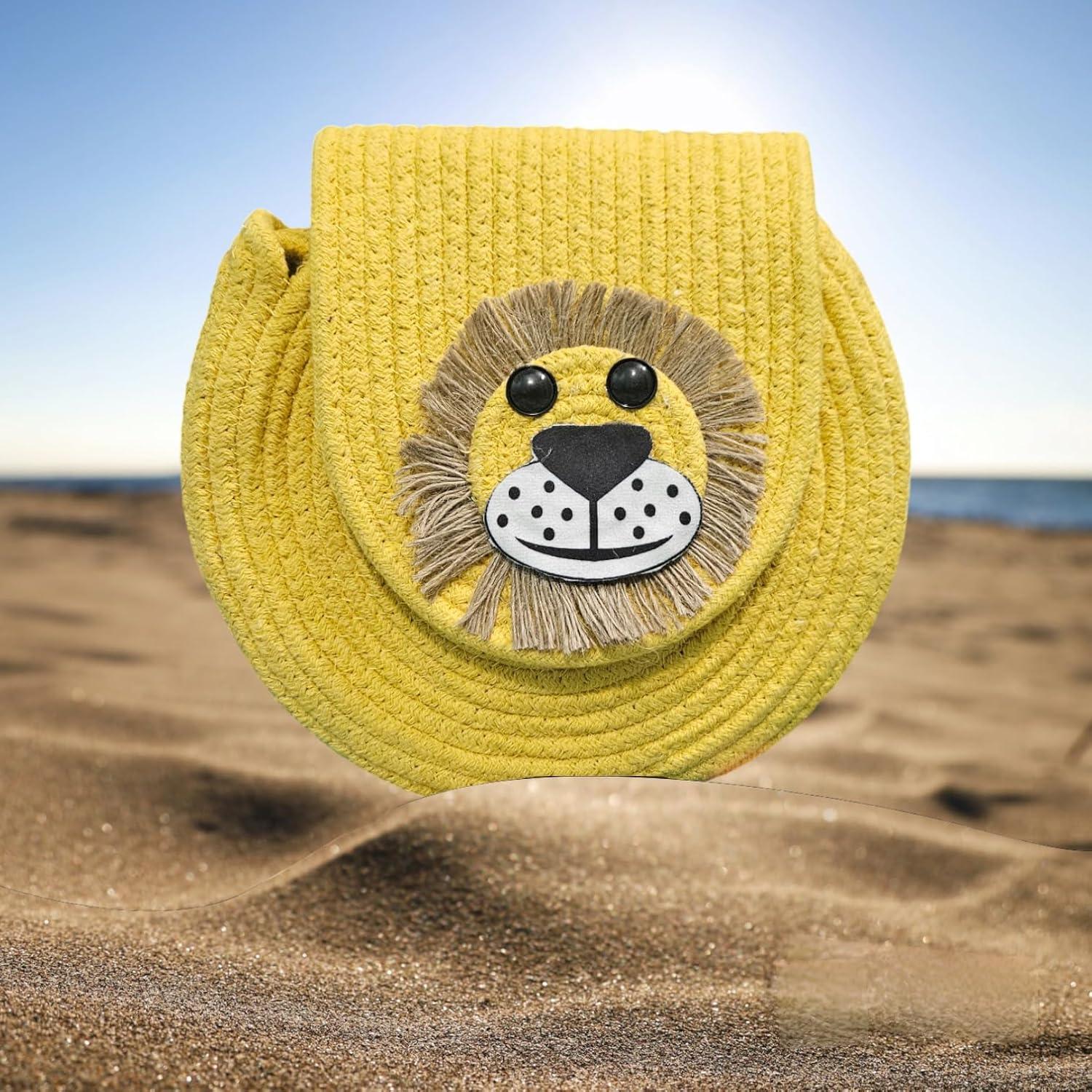 Bolso de Hombro Redondo de Yute Vintage Vogue para Mujeres