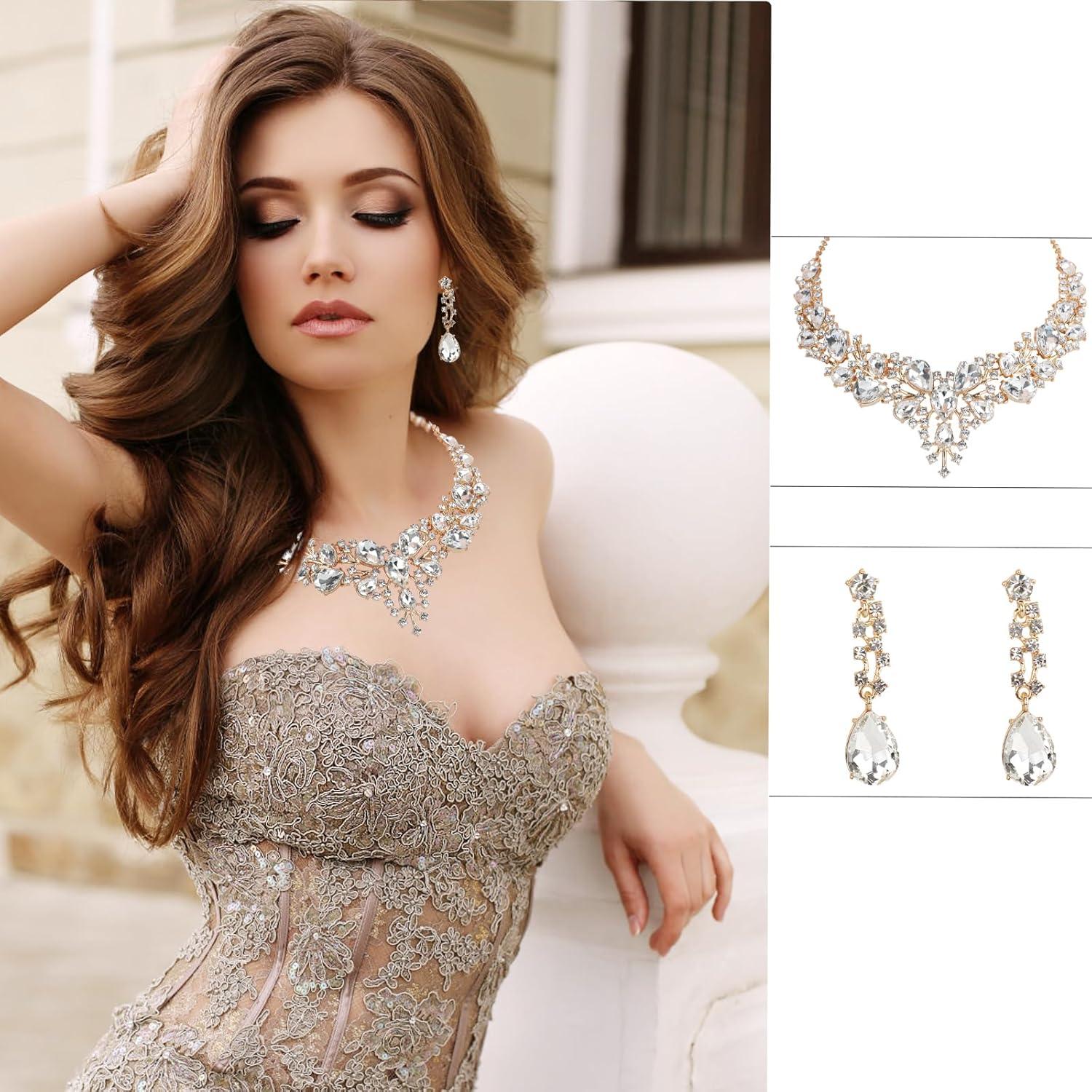 Bolso de mano de cristal brillante con rhinestones para mujer