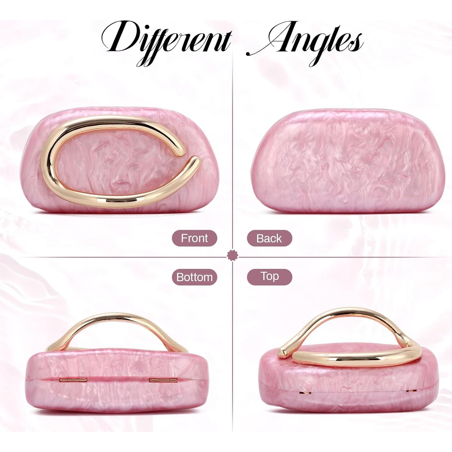 Bolso de Mano Acrílico Oweisong Verde para Mujeres 19x6x10cm