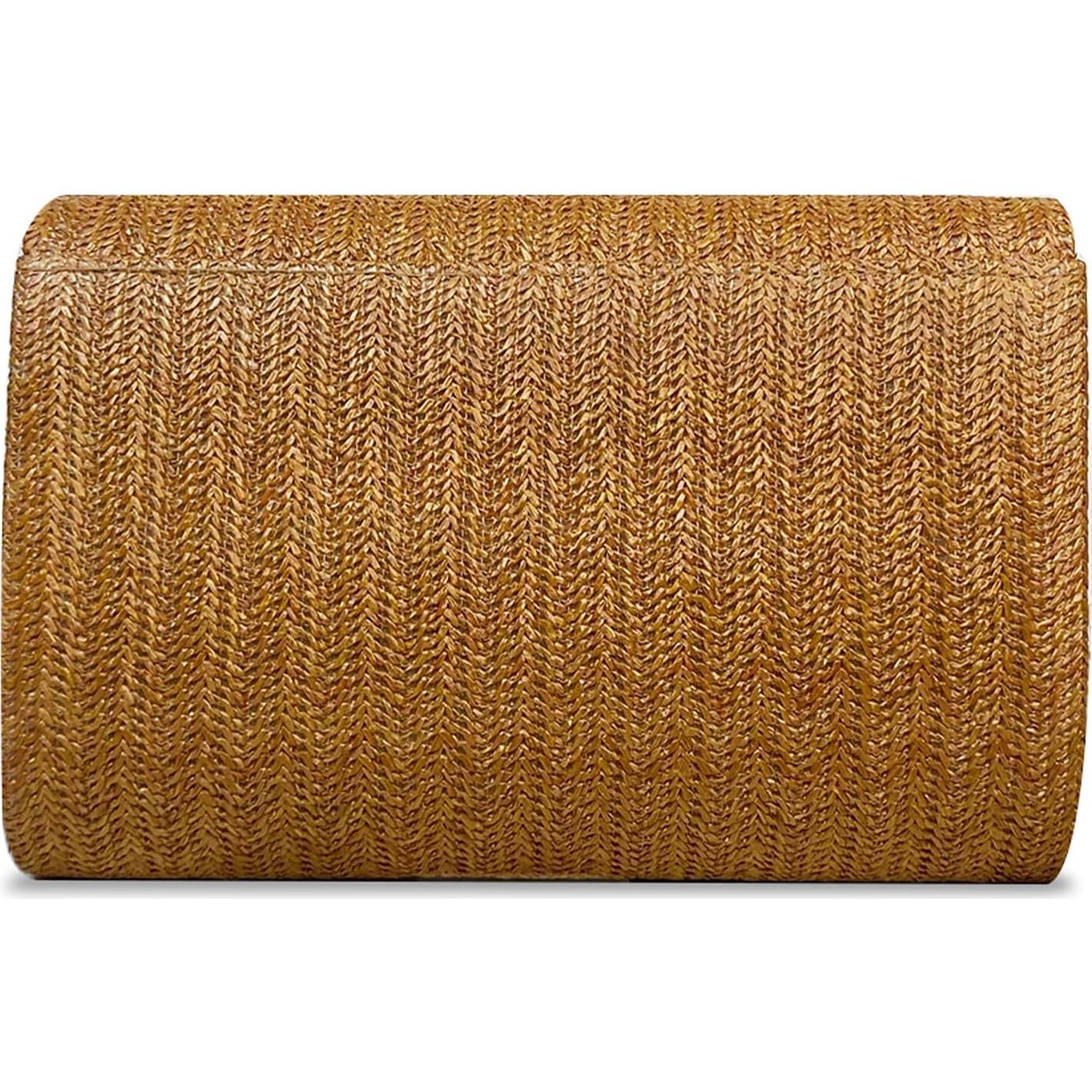 Bolso de paja para mujer Lytosmoo, 23.1x15x5 cm, marrón