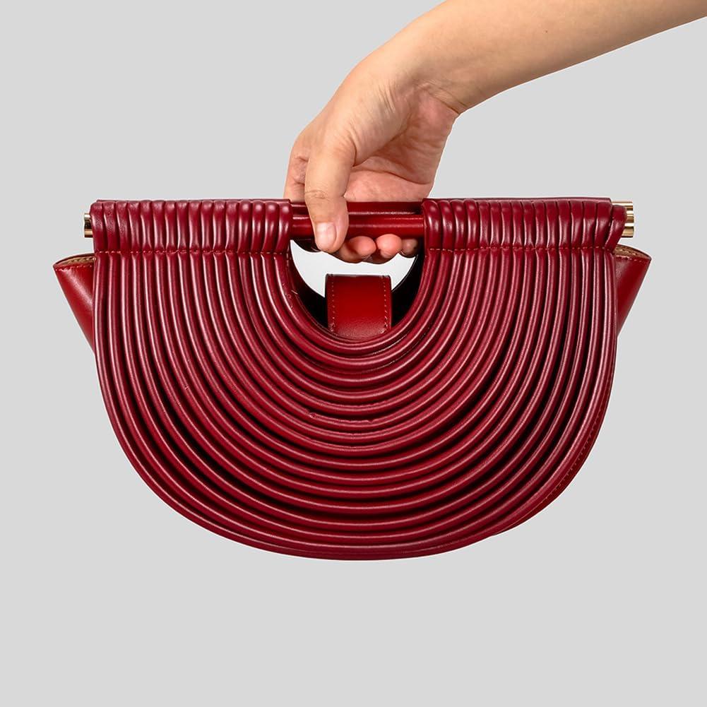 Bolso Clutch Tejido Oro Metálico para Mujeres - Formal 33x24cm