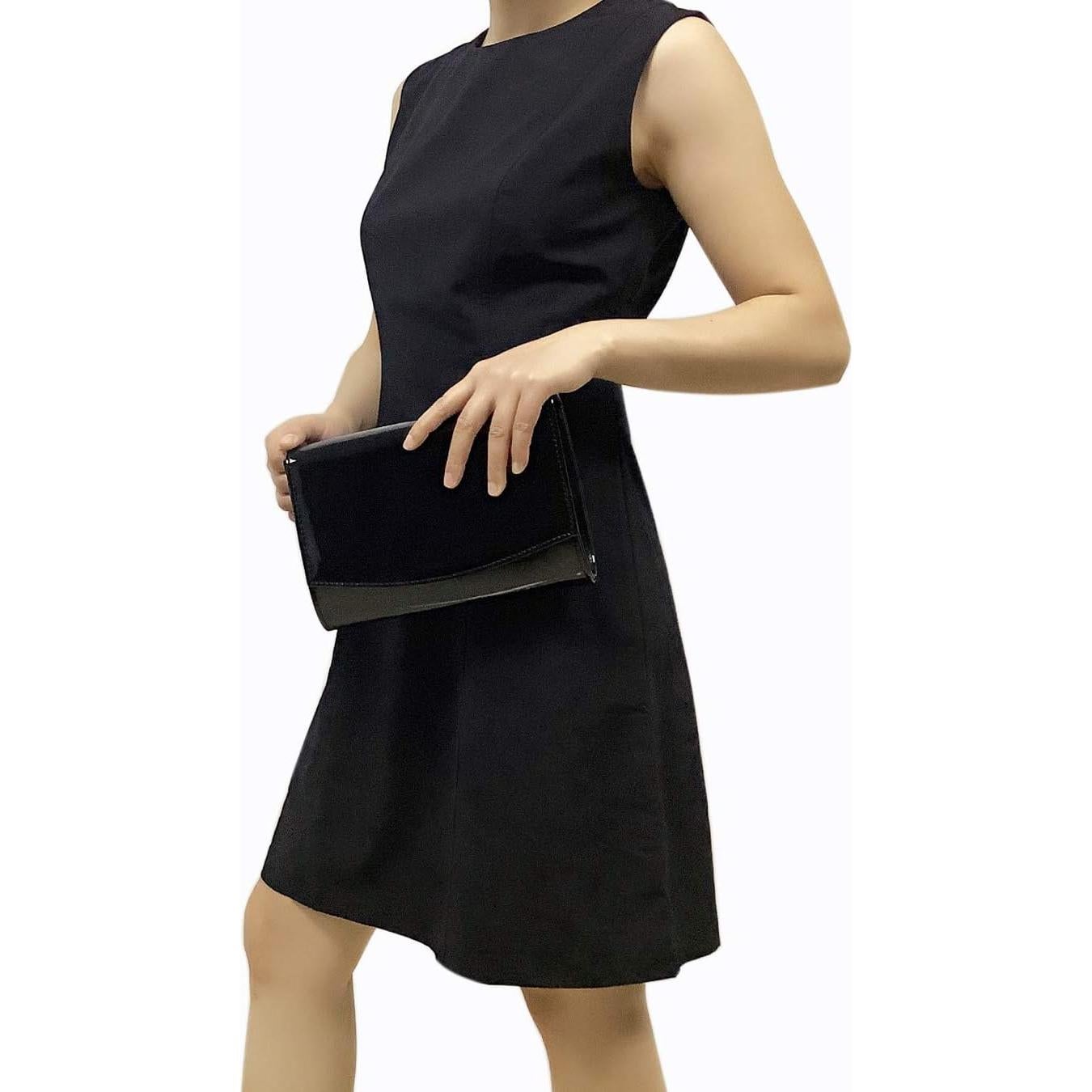 Bolso de Mano de Piel Vegana Charming Tailor Negro 22.4x15.5cm