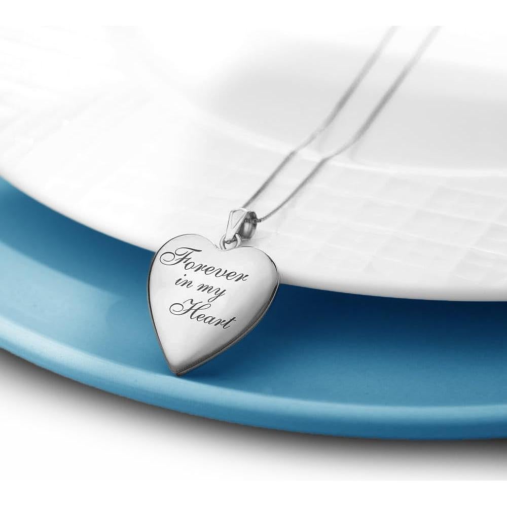 Collar con Medallón Siempre en Mi Corazón Plata Esterlina