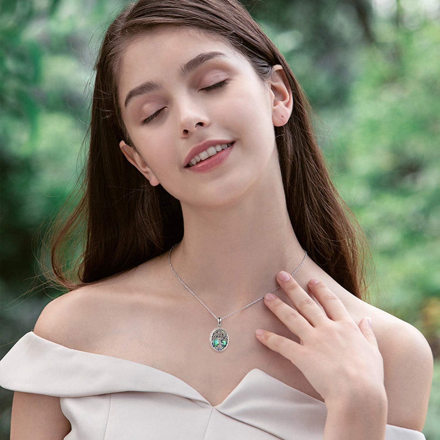 Collar de Plata de Ley Árbol de la Vida ONEFINITY con Fotos