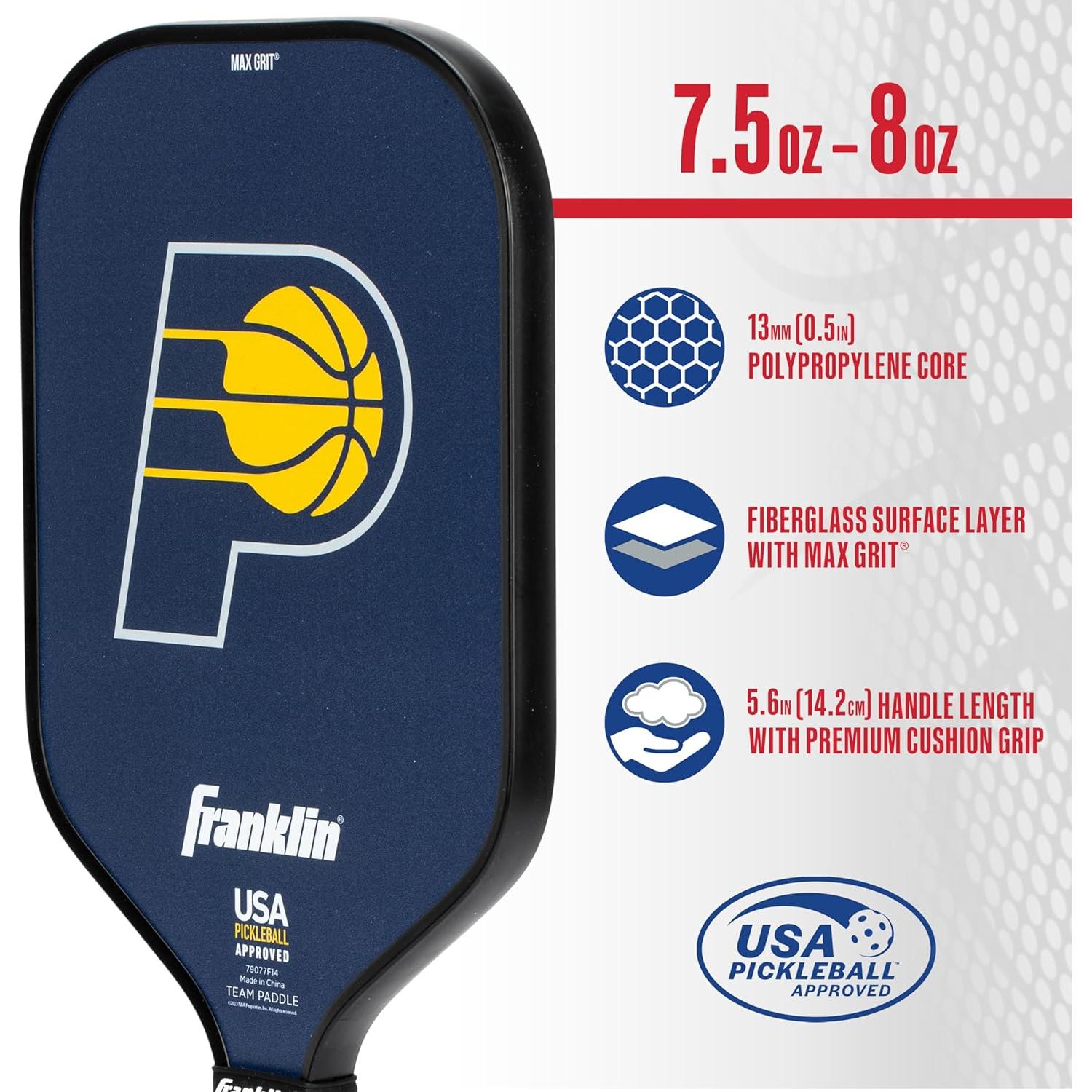 Pala de Pickleball Franklin Sports NBA Indiana Pacers 13mm