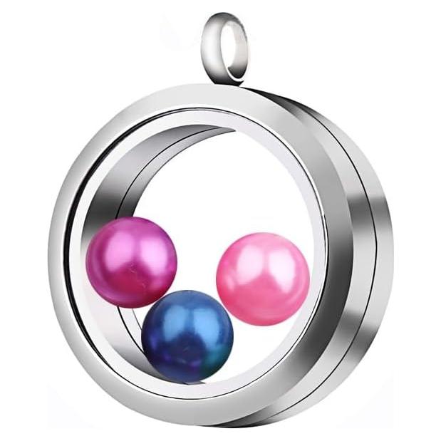 Colgante Locket Flotante de Acero Inoxidable 30mm EGO VINA