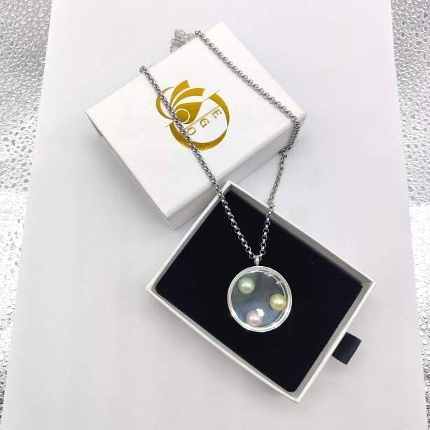 Colgante Locket Flotante de Acero Inoxidable 30mm EGO VINA