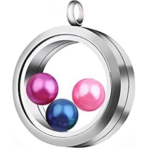 Colgante Locket Flotante de Acero Inoxidable 30mm EGO VINA