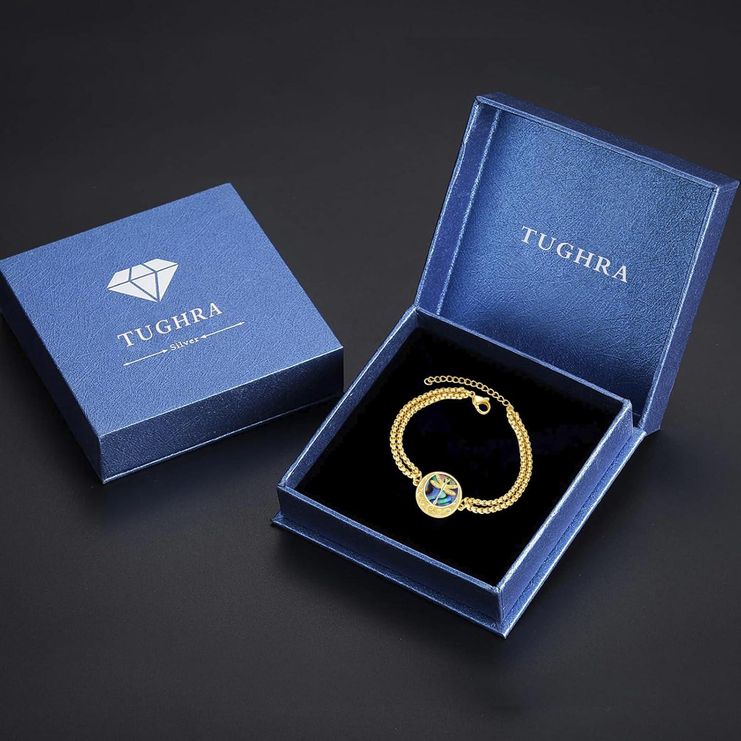 Pulsera de Cenizas TUGHRA para Mujeres en Plata 925 Libélula