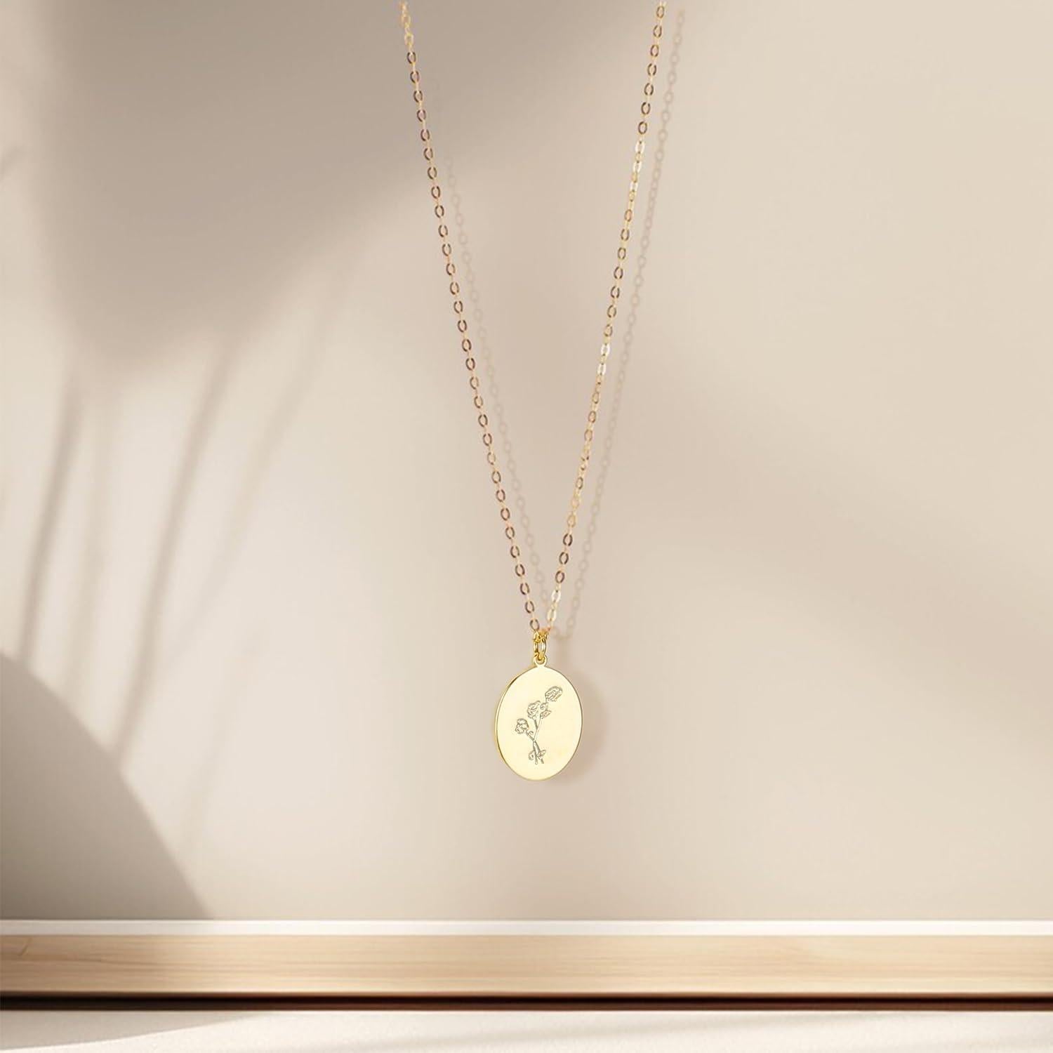 Collar de Flor de Nacimiento S.J JOYERÍA Oro 14K Ajustable