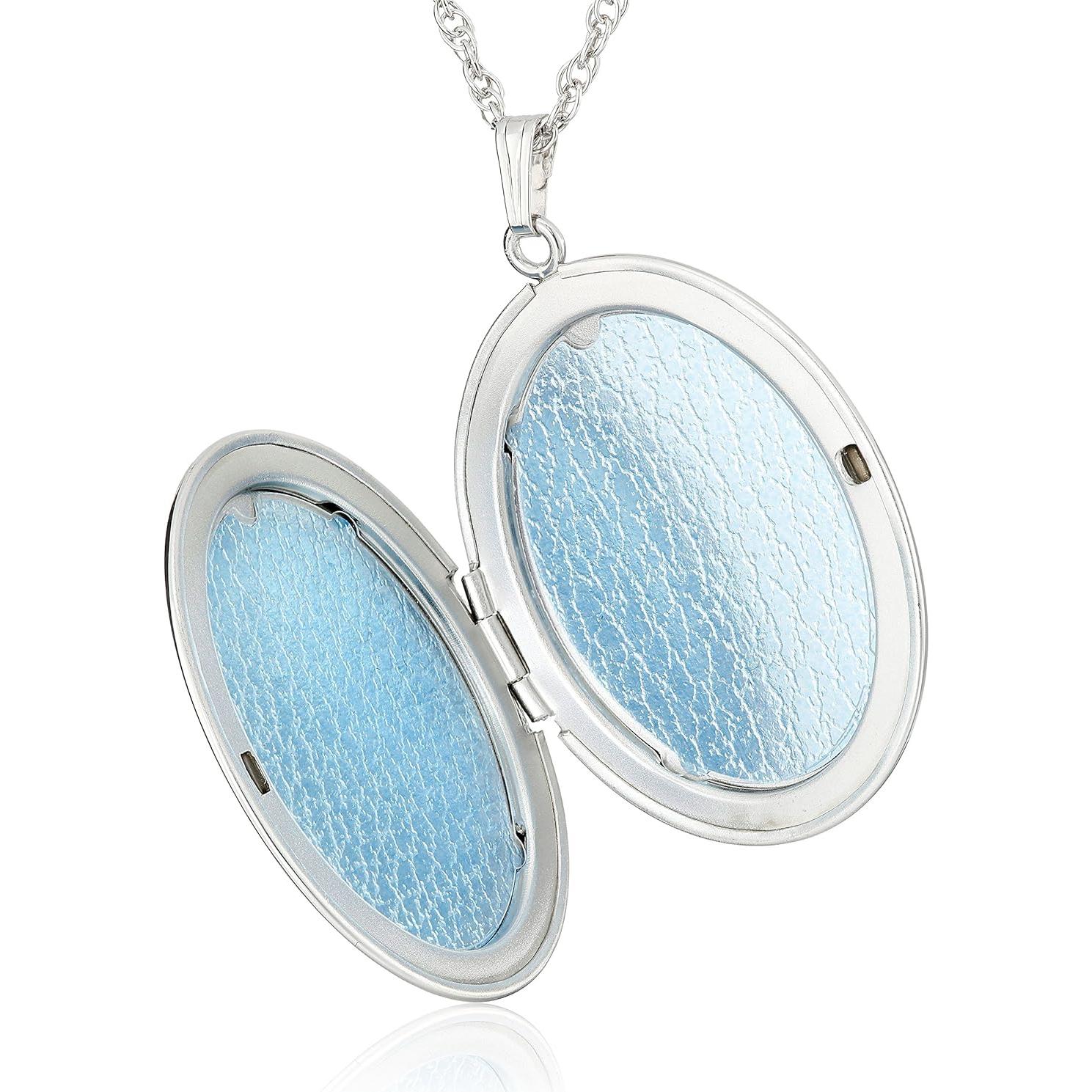 Colgante Ovalado Personalizado Plata Esterlina 30x38mm