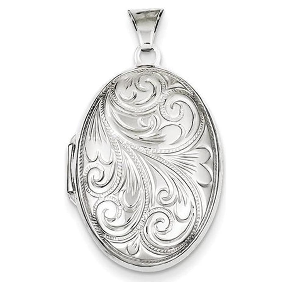 Locket Ovalado de Plata Esterlina PicturesOnGold.com 2 Fotos