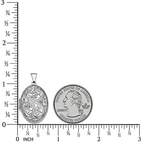 Locket Ovalado de Plata Esterlina PicturesOnGold.com 2 Fotos