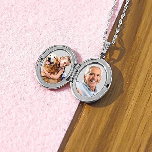 Locket Ovalado de Plata Esterlina PicturesOnGold.com 2 Fotos