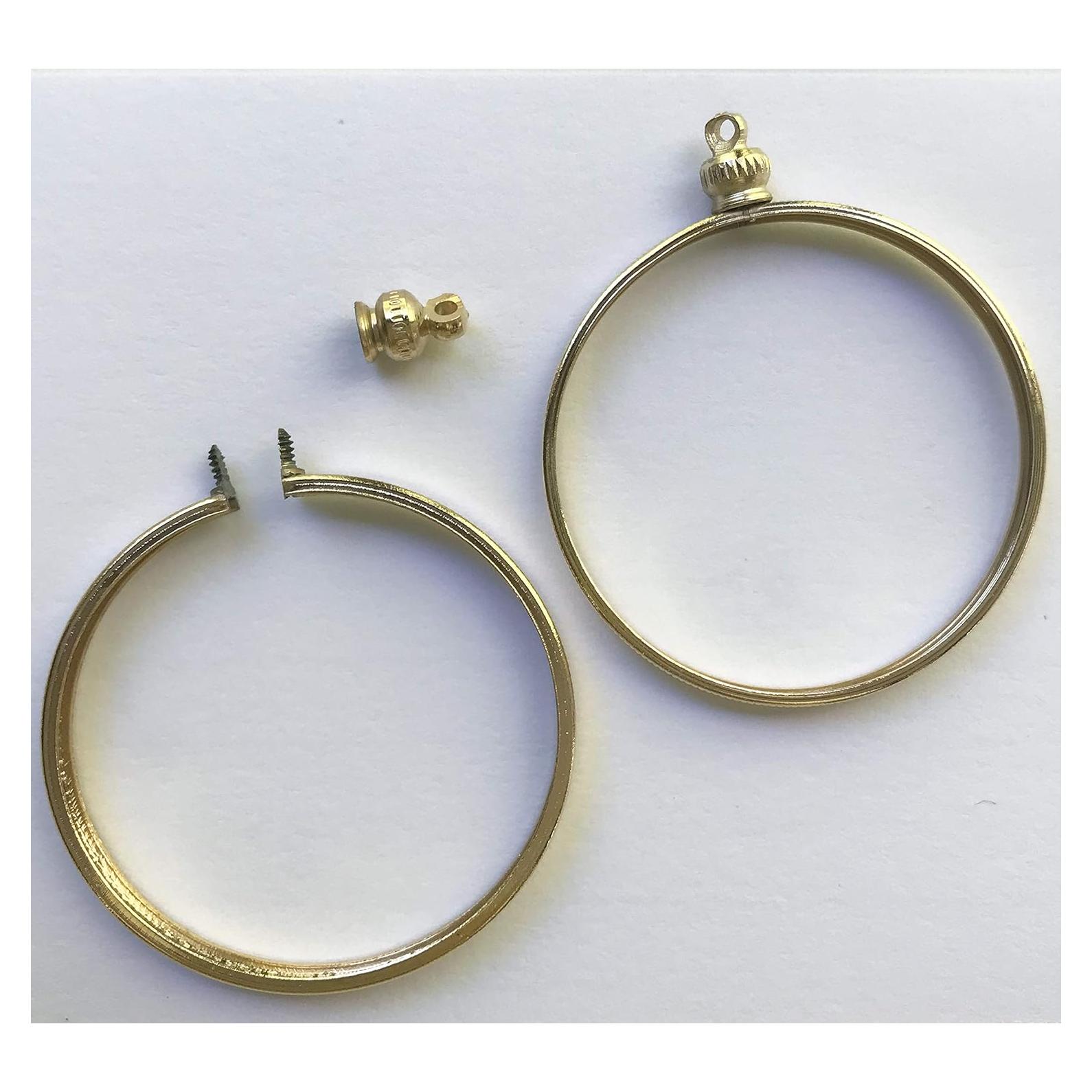 Soporte de Monedas Bezel 44mm Baño de Oro Paquete de 4