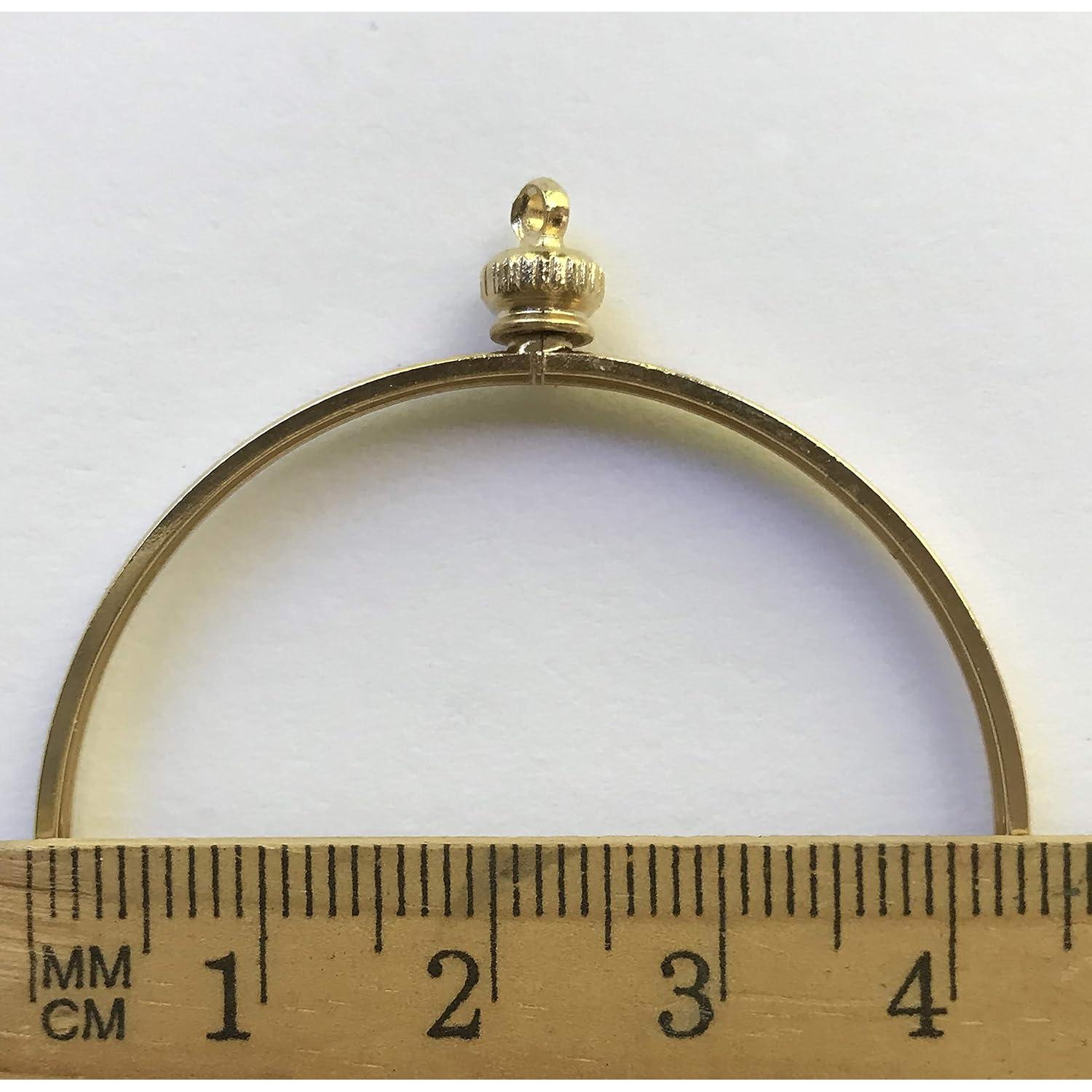 Soporte de Monedas Bezel 44mm Baño de Oro Paquete de 4