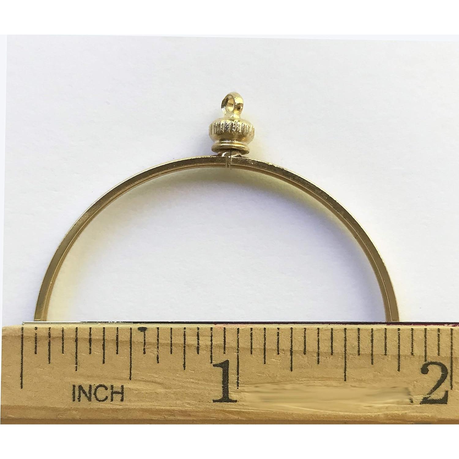 Soporte de Monedas Bezel 44mm Baño de Oro Paquete de 4