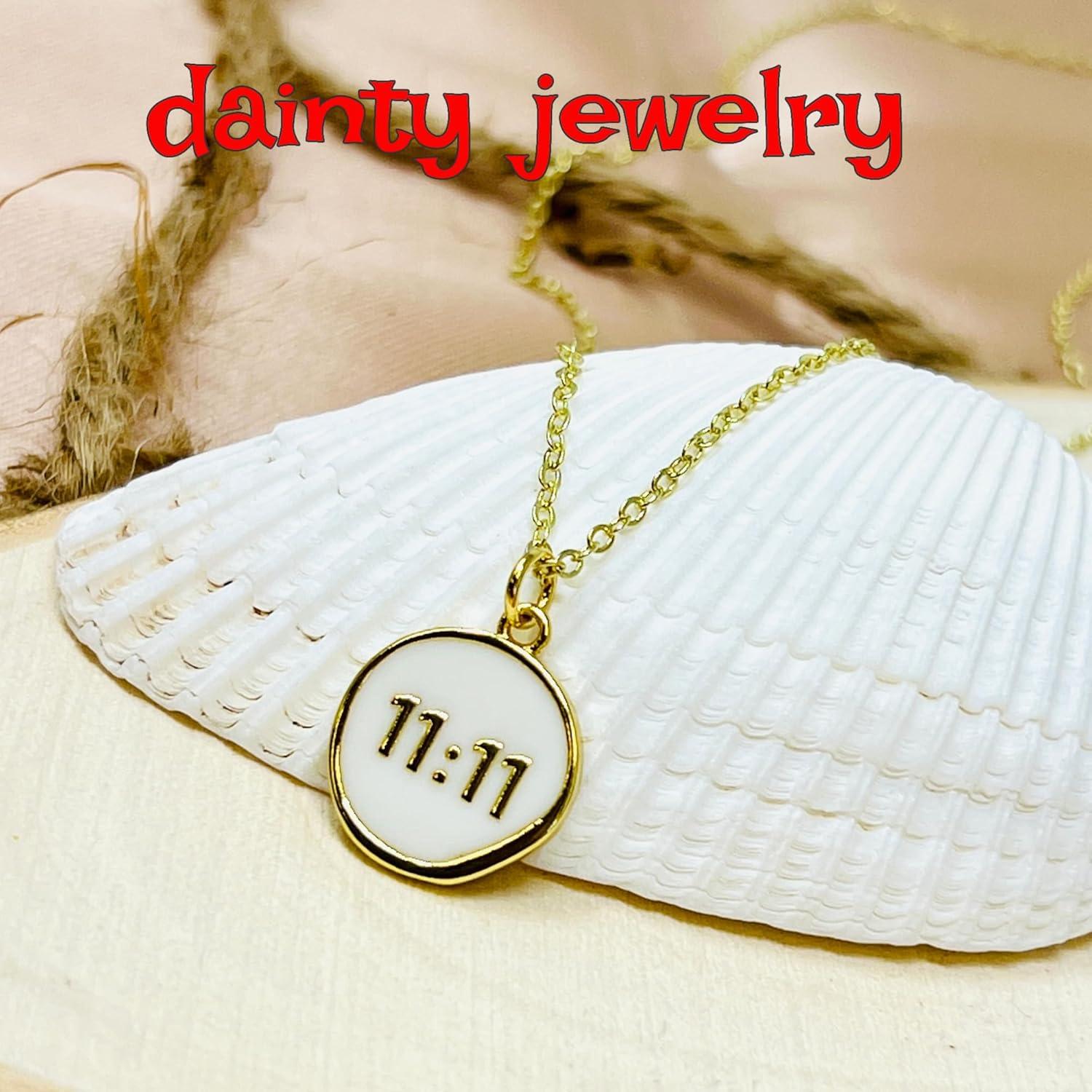 Collar de moneda dorada 11:11 para mujeres - UMBRELLALABORATORY