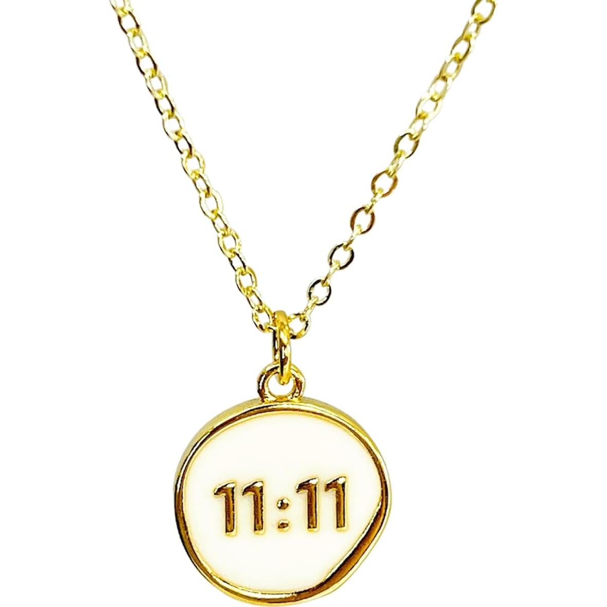 Collar de moneda dorada 11:11 para mujeres - UMBRELLALABORATORY