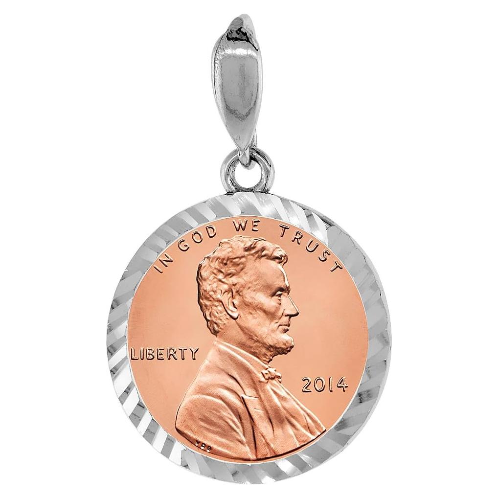 Bezel de Moneda de Plata Esterlina 19 mm con Corte de Diamante