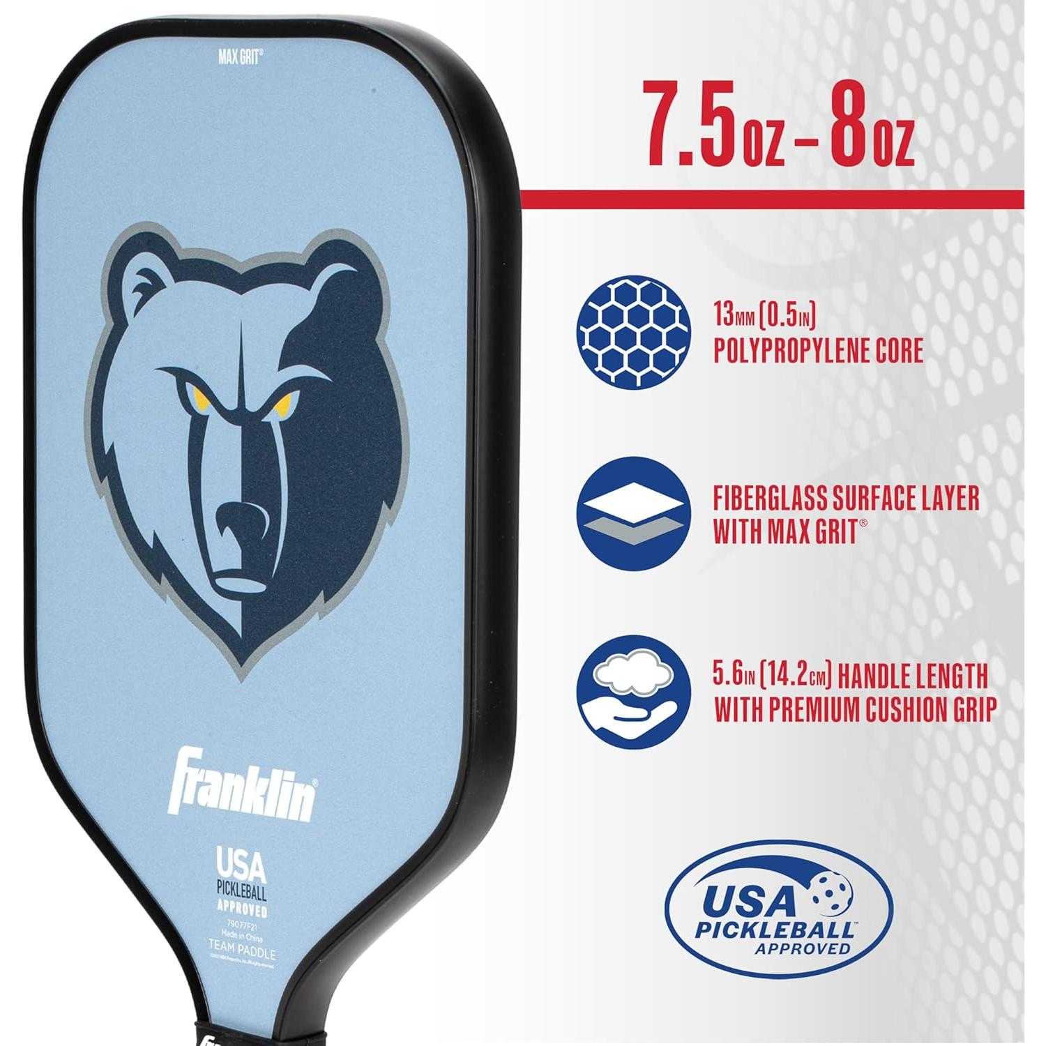 Pala de Pickleball Franklin Sports NBA Memphis Grizzlies 13mm