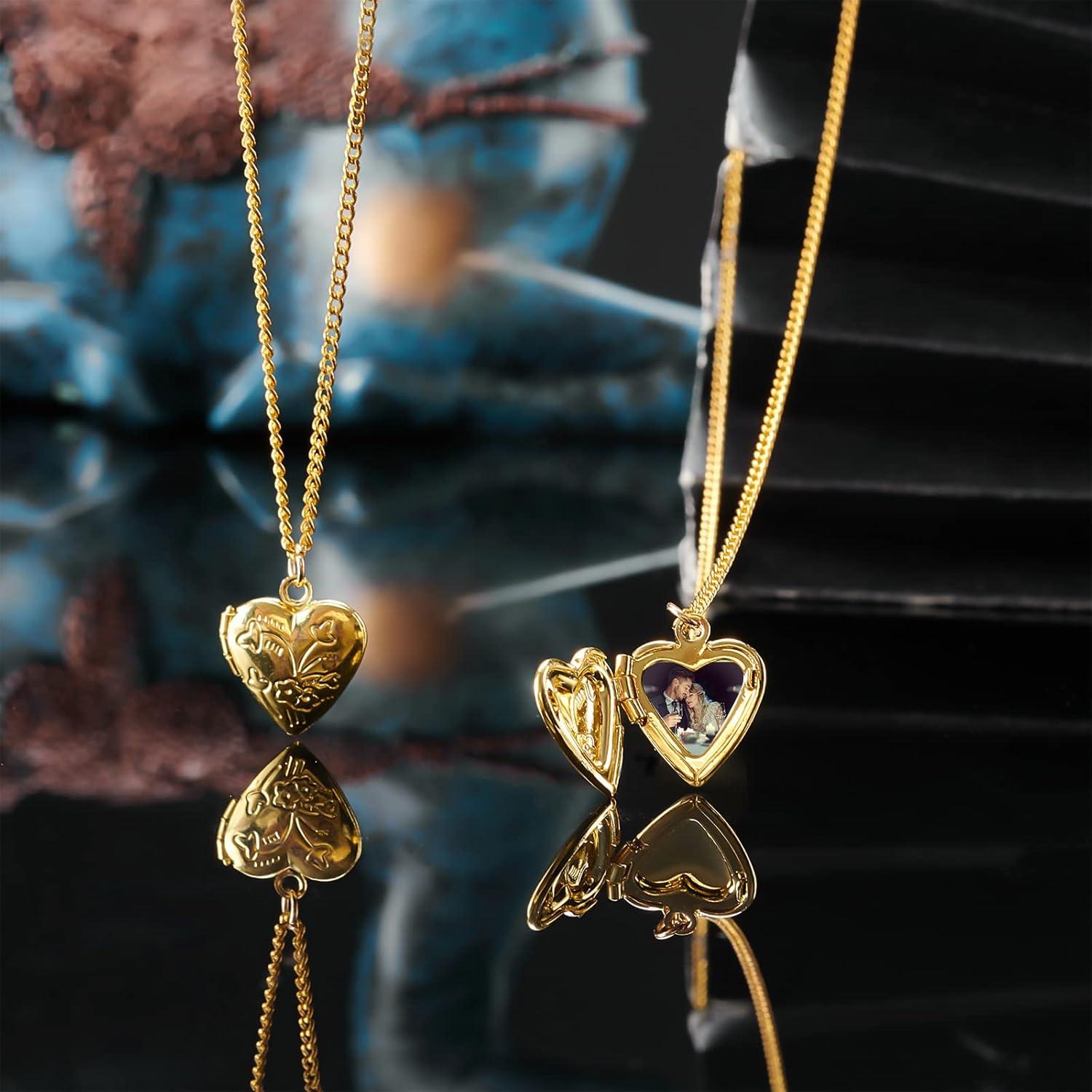20 Colgantes de Corazón Dorado PH PandaHall para DIY Joyería