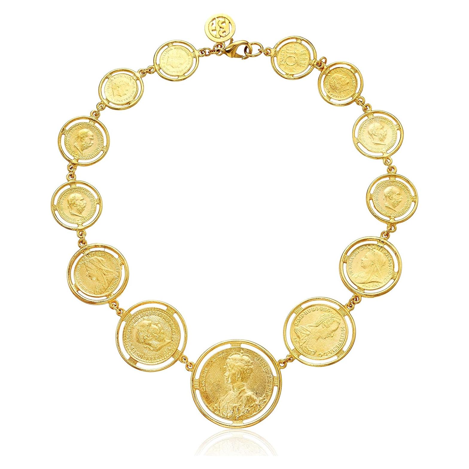 Collar de Oro 24K Ben-Amun Monedas Marroquíes Hecho a Mano